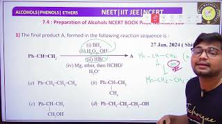 IITJEE PYQs  Alcohols Phenols and Ethers NCERT Line by Line  Page199 neet2025 class11 class12 [upl. by Munster]