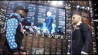 Mayweather vs McGregor World Tour Los Angeles Recap [upl. by Viva571]