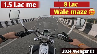 Bajaj Avenger 220 Cruiser 2024 First Ride Review 😍  Explore n More [upl. by Enair]