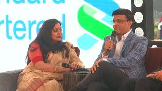 Sourav Ganguly Vinod Rai Boria Majumdar at Kolkata Literary Meet 2018 [upl. by Nixie]