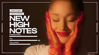 Ariana Grande NEW HIGH NOTES in Bye CLIMAX E5A5 [upl. by Danika293]