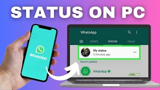 How to Add Status on WhatsApp Web on PC 2024 [upl. by Pomeroy]