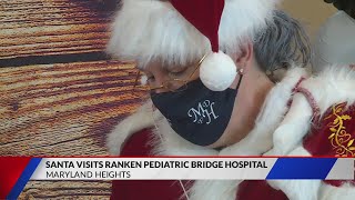 Santa visits Ranken Ped bridge hospital  Maryland Heights [upl. by Ahsitneuq]