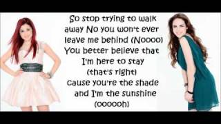 Ariana Grande amp Elizabeth Gillies  Give it up  Lyrics [upl. by Atteyram547]