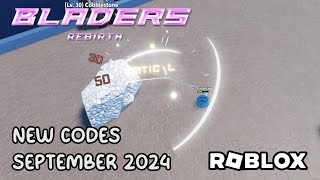 NEW ALL WORKING CODES FOR BLADERS REBIRTH TODAY 2024  ROBLOX BLADERS REBIRTH CODES [upl. by Behl]