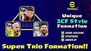 Super Trio Formation in eFootball 2023 Mobile [upl. by Tipton431]