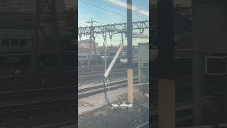 Arriving at the Hoboken Terminal Ft NJT 4101 Department of Transportation youtubeshorts [upl. by Joey]