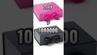 200 vs 1000000 gift choosebox giftboxchallange chosseone giftboxchallenge chooseyourbox [upl. by Anairda]