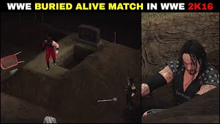 WWE Buried Alive Match WWE 2K16  WWE 2K16 Buried Alive Match In 2k Showcase 2021 [upl. by Wicks]