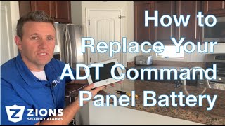 How to Change your ADT Command Panel Battery if it gets low after a power outage or normal use [upl. by Llebyram491]