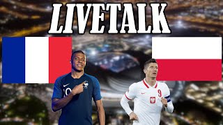 🔴LIVE Frankreich  Polen 31 ACHTELFINALE LIVETALK WM 2022 Mbappe MOTOM mit 3 Torbeteiligungen [upl. by Bundy]