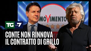 Conte non rinnova il contratto di Grillo [upl. by Aihsram987]