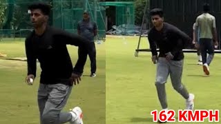 Mayank Yadav Bowling Practice In Nets Today Before Ind Vs Ban  Mayank Yadav Practice Today [upl. by Ahsiken]