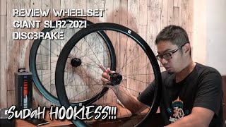 Review wheelset GIANT SLR2 2021 discbrakehookless rims [upl. by Enawtna346]