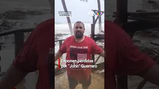 Trabajadores en Pie de la Cuesta solicitan ayuda tras pérdidas por la tormenta tropical quotJohnquot 🌀⛈️ [upl. by Noiramed161]