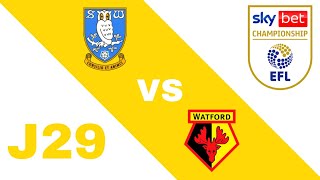 RESUMEN  Sheffield Wednesday 00 Watford en vivo Championship 202324 Jornada 29 [upl. by Rohn]