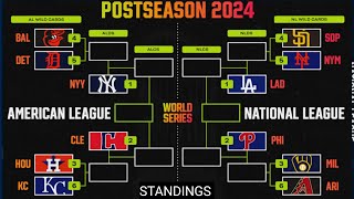 MLB Playoff Picture 2024 Royals Clinch Postseason Berth Updated Bracket Standings  MLB standings [upl. by Nywde887]