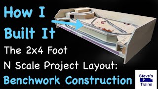 2x4 Foot N Scale Layout Building the Benchwork [upl. by Selwin]