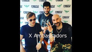 X Ambassadors interview 3 at Firefly Festival [upl. by Asenab]