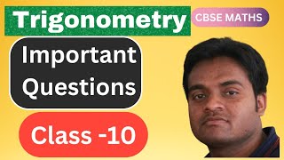 Trigonometry important MCQ for cbse exam 2025  Trigonometry Class 10  CBSE MATHS [upl. by Arundell]