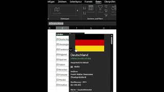 Länder Flagge in Excel anzeigen🔥 exceltips exceltricks exceltutorial microsoftexcel excel [upl. by Snook350]