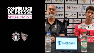 Conférence de presse daprèsmatch  Narbonne VS Cannes [upl. by Schilit]