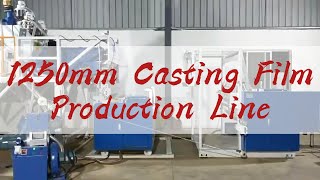 1Meter 3Extrusion Cast Film Machine in India Factory 3Kg to 56Kg PE ClingStretch Film Jumbo Roll [upl. by Ahtilat137]