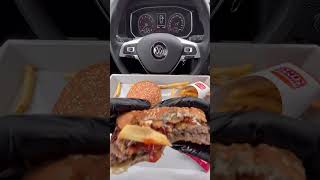 Burger King 🍔👑1600Am asmr mukbang burger burgerking food Foodie fyp eating moeeatss cru [upl. by Aserej]