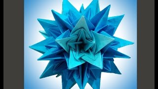 Kusudama tutorial Room decorations Great ideas for Christmas  paper bouquet [upl. by Polad434]