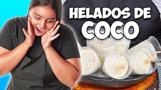 Helados de Coco super CREMOSOS  Recetas Fáciles [upl. by Cariotta]