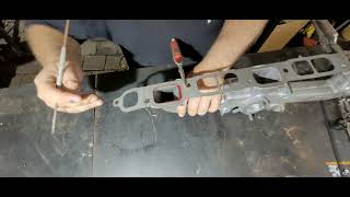 holden 202 inline 6 cylinder manifold porting part 2 [upl. by Eilasor]