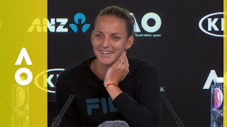 Karolina Pliskova press conference QF  Australian Open 2018 [upl. by Viafore922]