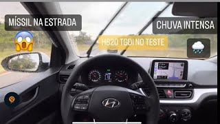 Na chuva Hyundai HB20 Comfort 10 TGDI MANUAL 20232024 l Teste de Longa Duração [upl. by Enyala]