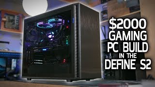 2000 Gaming PC Build Ft Fractal Define S2 amp Zotac RTX 2080 [upl. by Evelyn37]