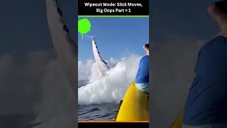 Wipeout Mode Slick Moves Big Oops Part  2 waterslidefun [upl. by Herbie]