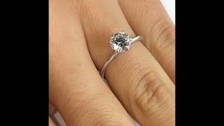 1 carat Round Diamond Engagement ring [upl. by Fachini471]