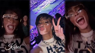 Winnie Harlow Reacts To Ushers Performance At The Superbowl LVIII [upl. by Byrdie]