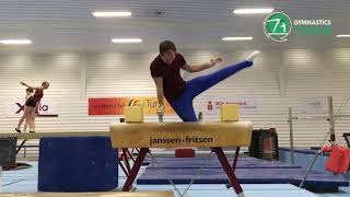 Scissor Drills and Exercises  Gymnastics  Pommel Horse [upl. by Heywood668]