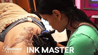 Elimination Tattoo Superheroes  Ink Master Season 7 [upl. by Enelyt]