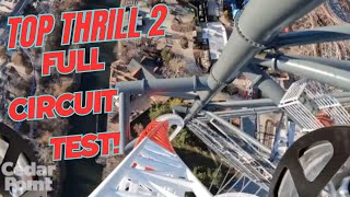 Top Thrill 2 Testing Update  Full Circuit Run [upl. by Baird]