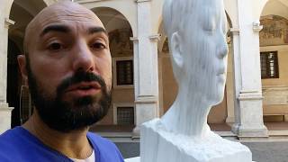 Jaume Plensa sculpture Chiostro del Bramante in Rome [upl. by Ellita]