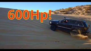 Grand Cherokee 57 SUPERCHARGED 600Hp🔥🔥🔥🔥🔥 [upl. by Anuait]