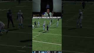 SHOULD THESE PASSES BE INTERCEPTIONS madden jonsey9 shorts maddenultimateteam [upl. by Fifi]