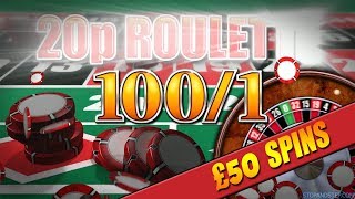 BIG RESULT  20p Roulette with 1001 CHIPS [upl. by Sax]