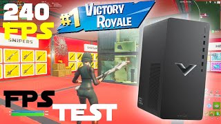 Fortnite Creative Fps Test on HP Victus 15L Gaming Desktop Gameplay [upl. by Asiral]