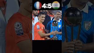 France vs India imaginary match football ronaldo highlights shorts india france [upl. by Akinyt174]