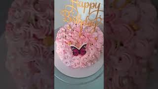 Rosette cake design shorts video [upl. by Neeleuqcaj]