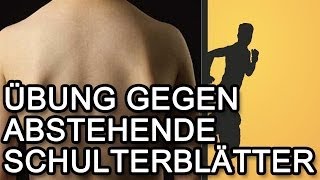 Abstehende Schulterblätter amp Impingement  Übung und Erklärung [upl. by Nairred]