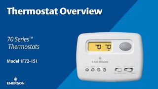 70 Series  1F72151  Thermostat Overview [upl. by Anniahs95]