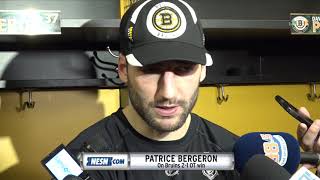 Patrice Bergeron picks up 800th career point Bruins OT win over the Blue Jackets [upl. by Perseus]